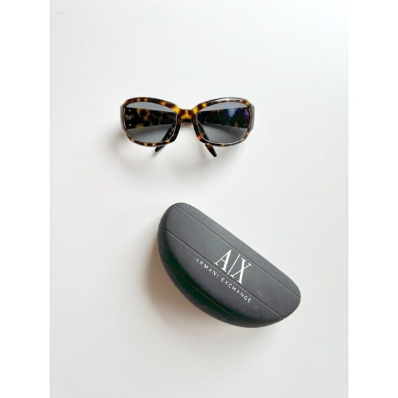 ARMANI EXCHANGE AX062/S Tortoiseshell Acetate Plastic Round Frame Sunglasses - Picture 1 of 15